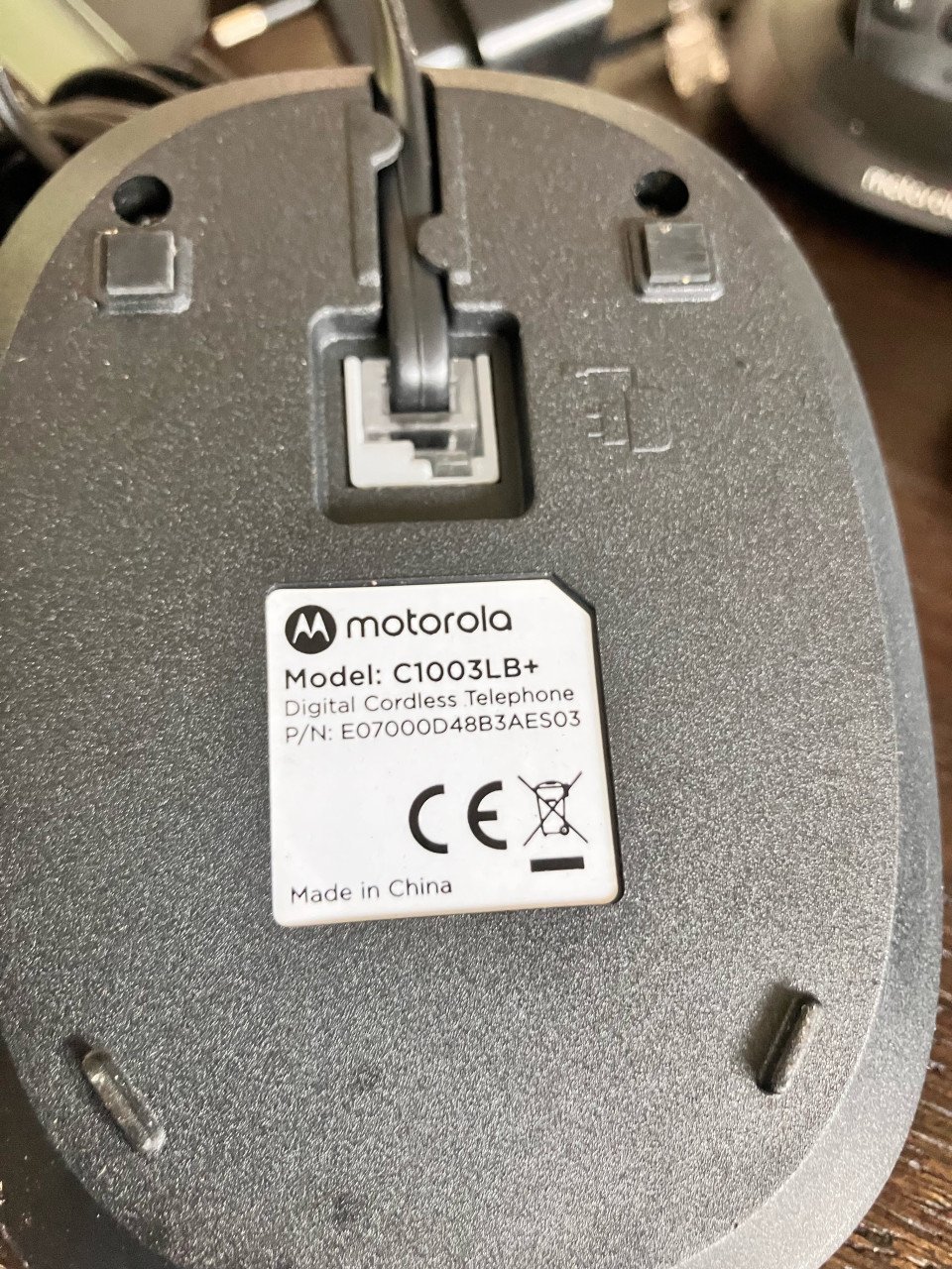 Motorola C1003LB+ draadloze telefoon met 3 handsets en basisstation