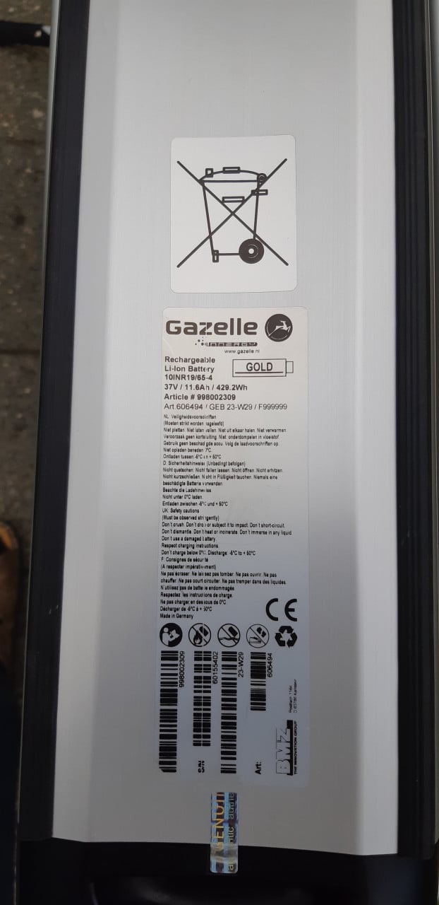 E-bike damesfiets Gazelle Orange Innergy maat D53 incl. oplader