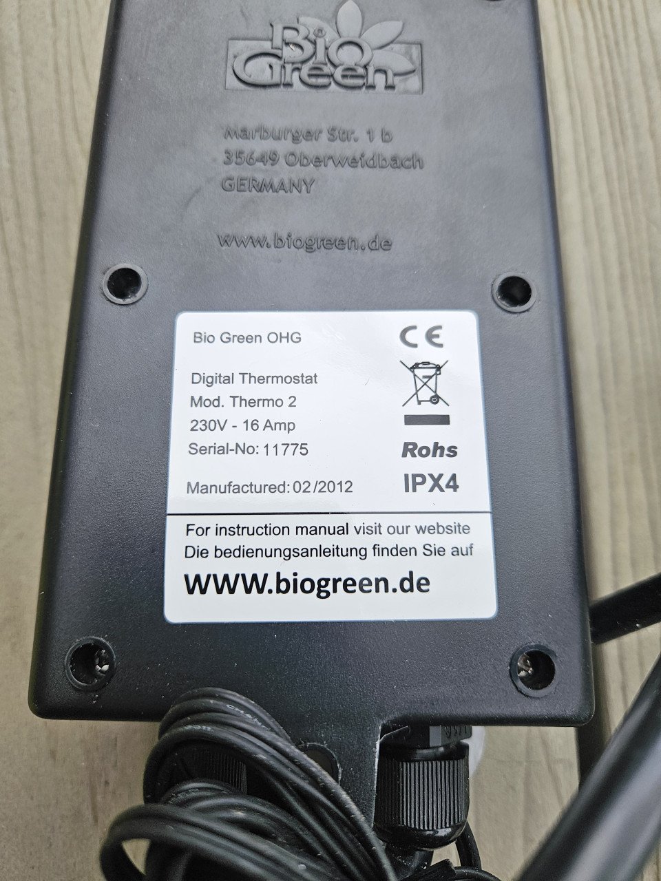 Zgan BIO GREEN THERMO2 DIGITALE THERMOSTAAT....