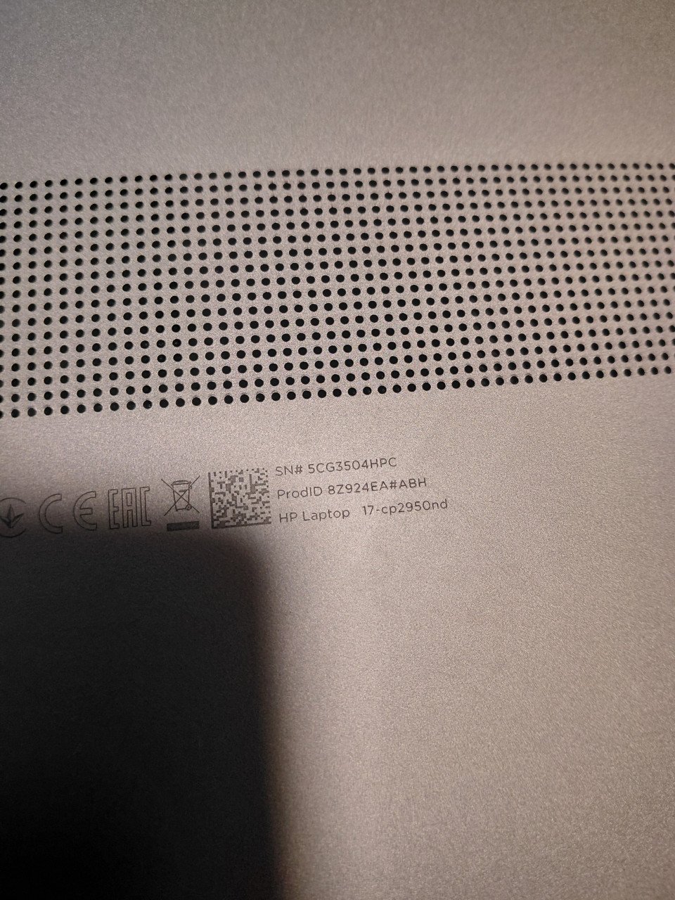 HP Laptop 17i nc -cp2950