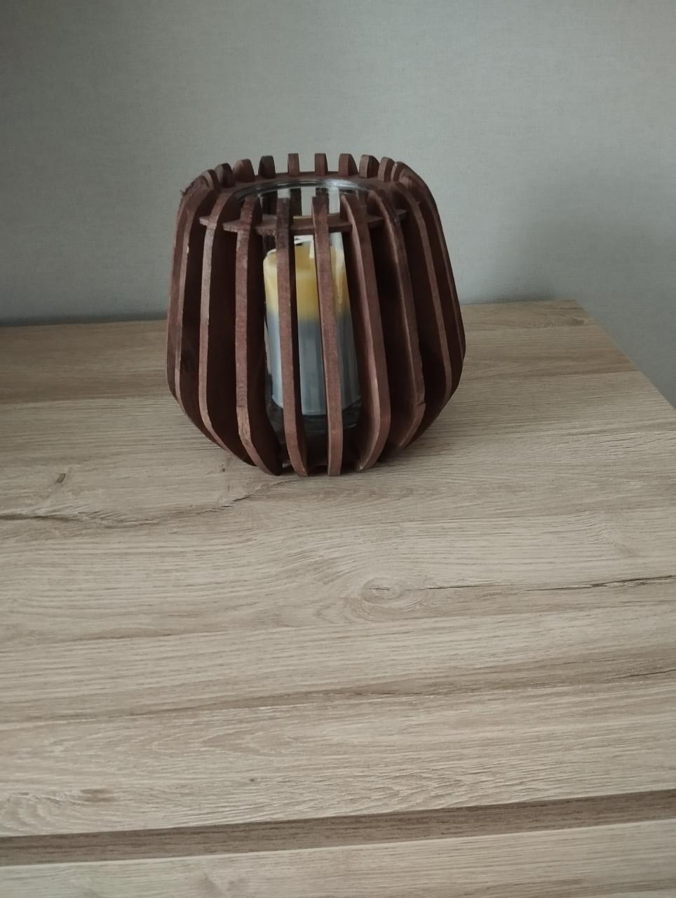 Windlicht met kaars Nieuw......