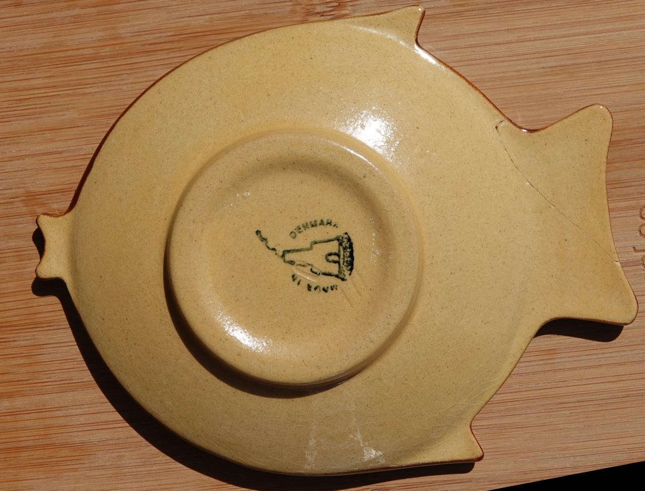 Knabstrup Deens design presenteerschaaltje vis midcentury