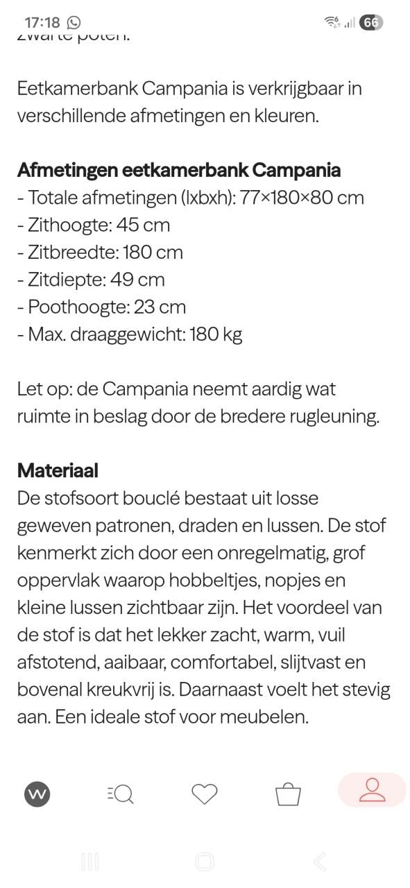 Eetkamerbank