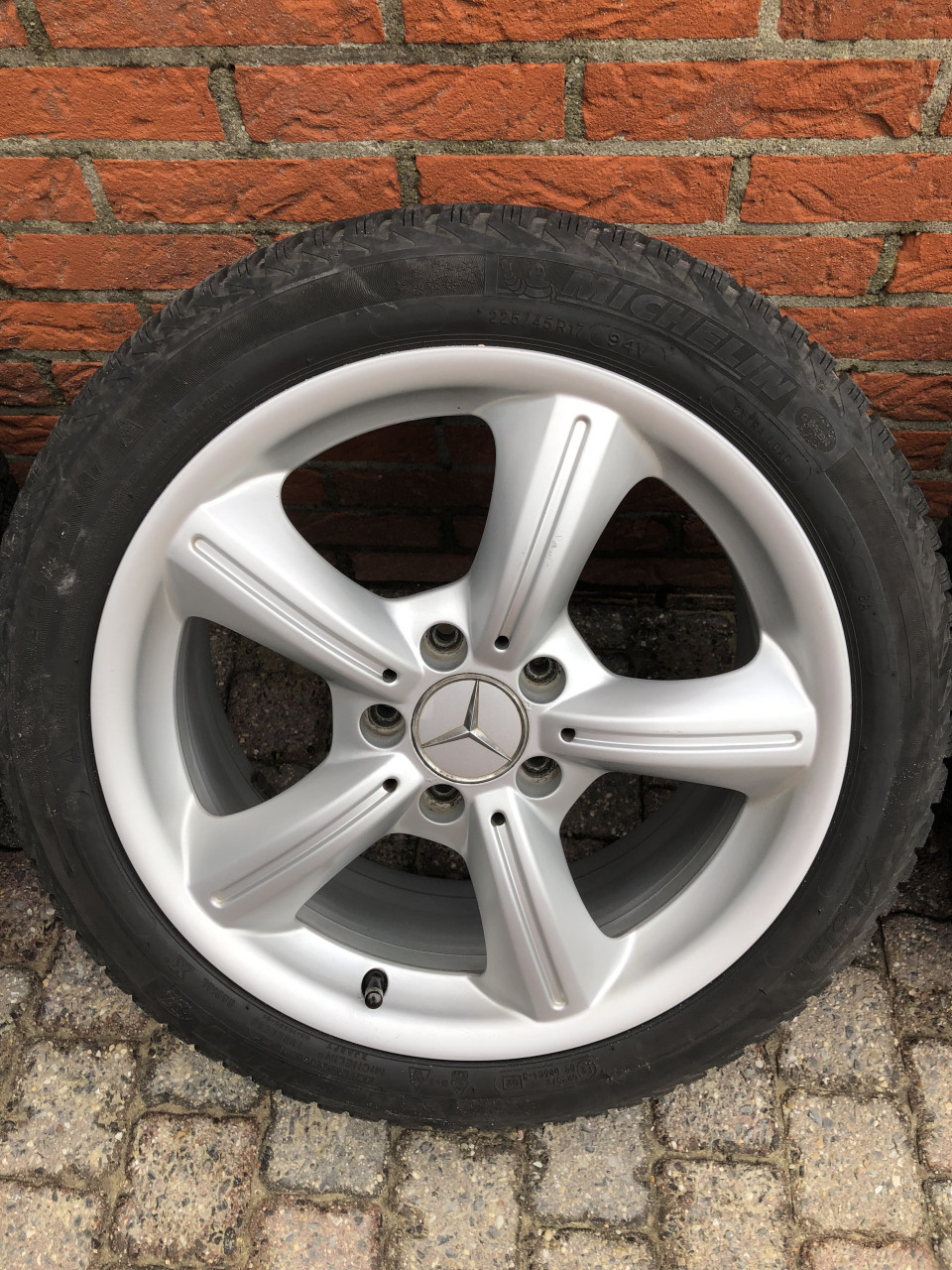 Velgen met winter banden voor SLK