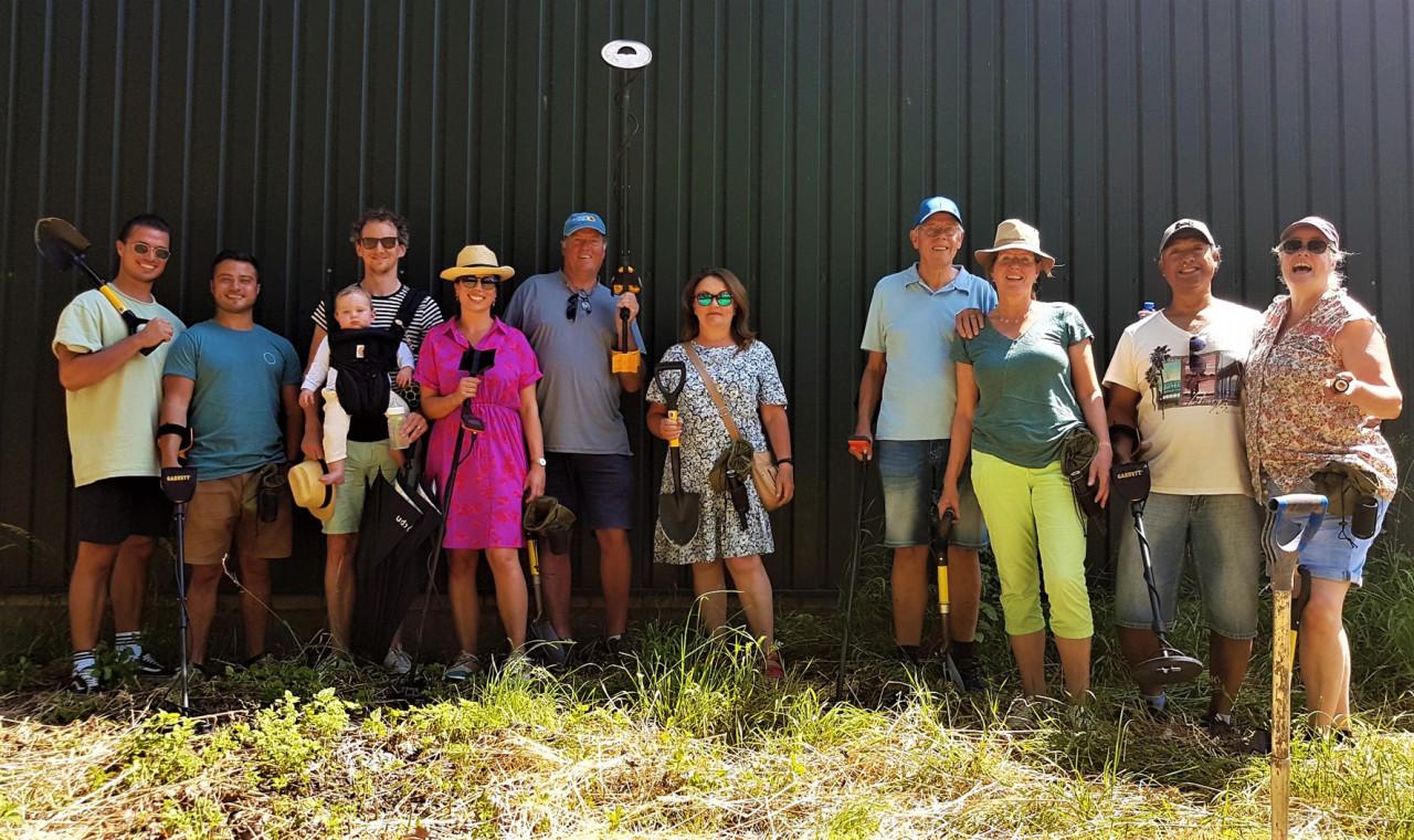 Metaaldetectie workshops op boomgaarden, weilanden en akkers