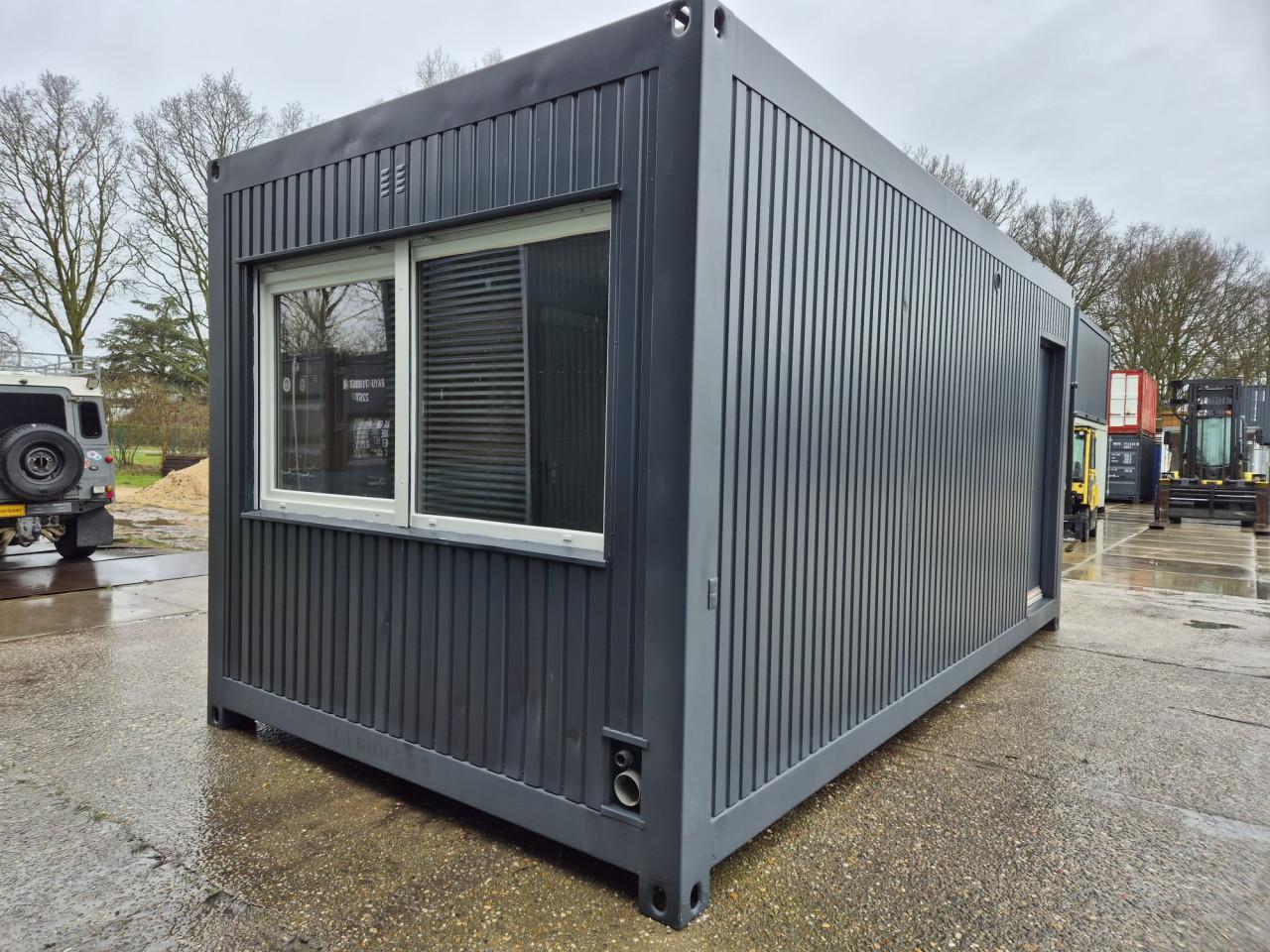 Kantoorunit / woonunit / bureelcontainer / bouwkeet 6x3m