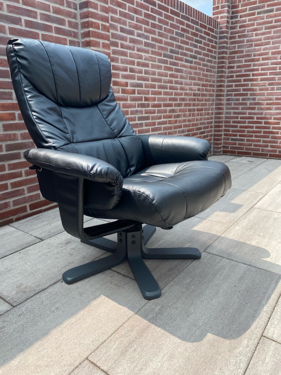 Zwarte relax fauteuil