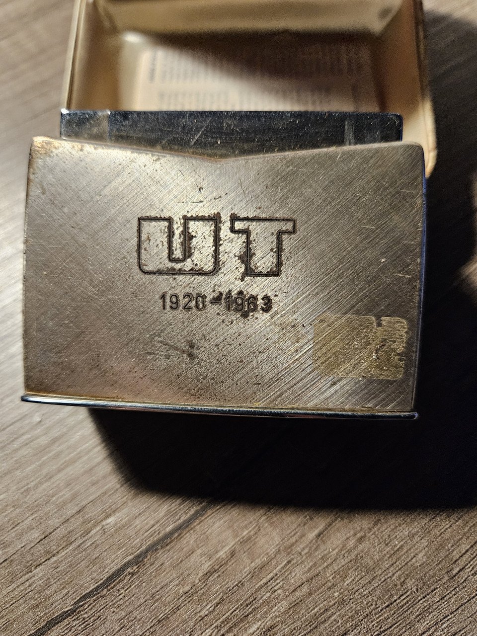 Antieke "CONSUL CROWN" tafelaansteker - gas - met ORIGINELE BOX , jaren 60.