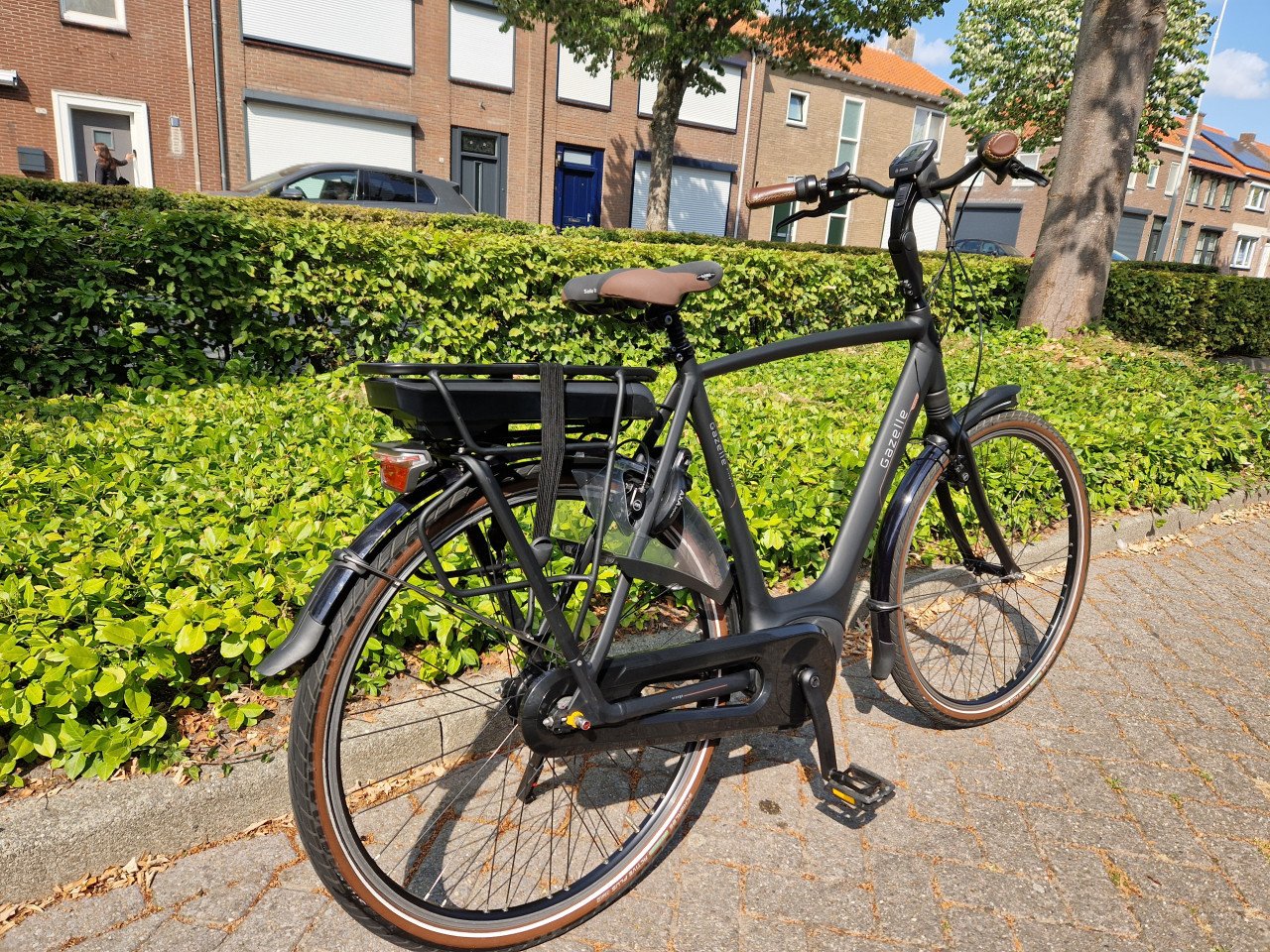 Schitterende Gazelle elektrische heren fiets met Bosch middenmotor