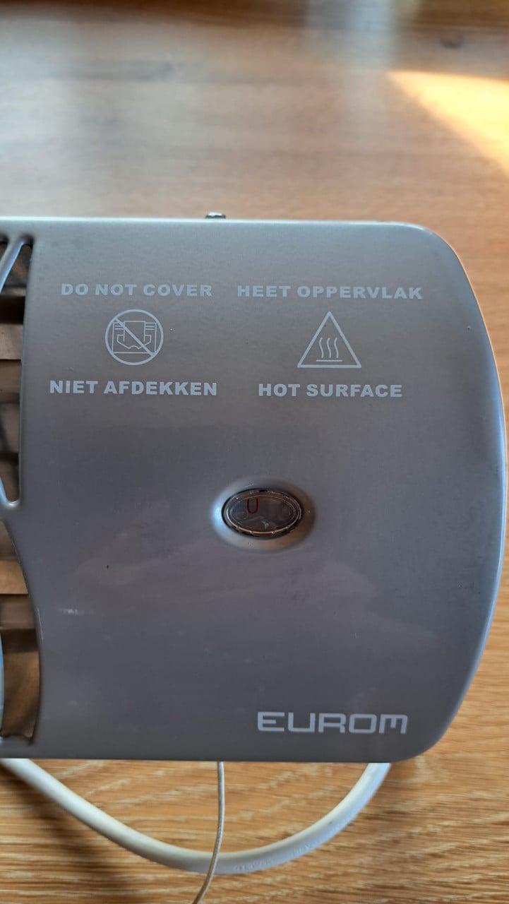 Eurom elektrische badkamerkachel