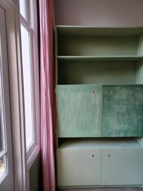 Handgemaakte wandkast