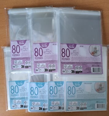 POLYBAGS 7 x 80 zakjes met plakrand - 80x15x15 cm