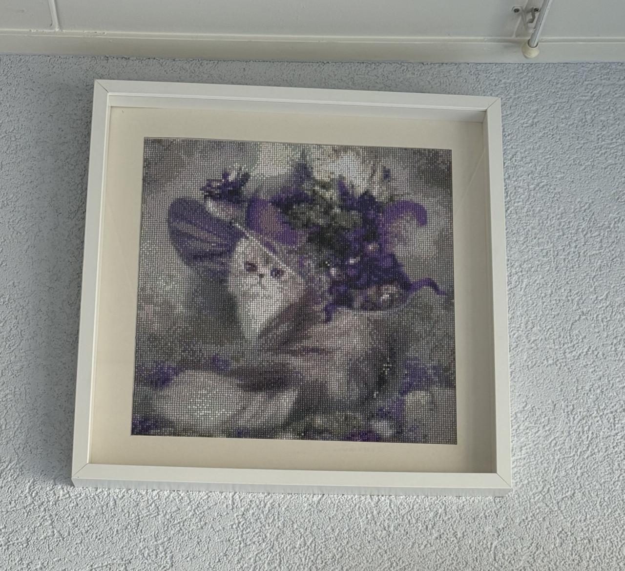 Borduur werkjes / daimantpainting ingelijst