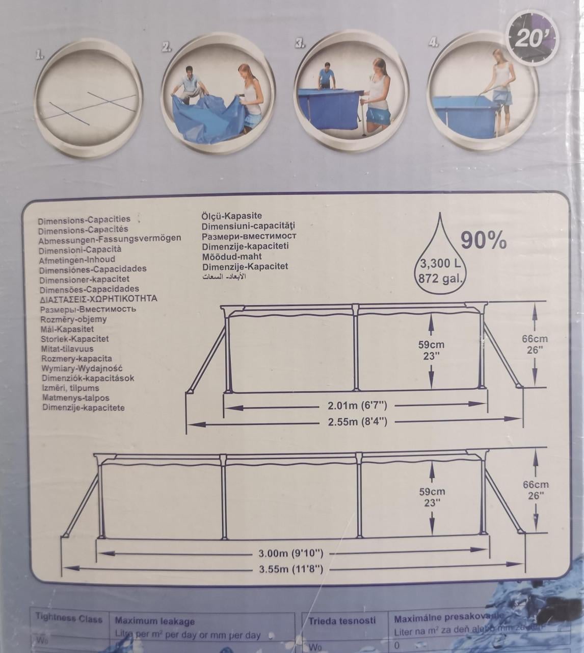 Zwembad 3300 liter