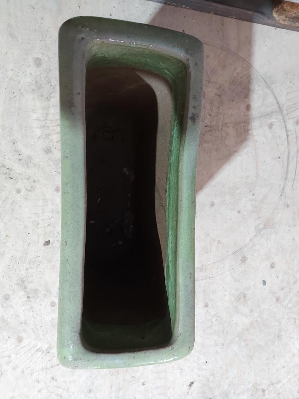 Set groene bloembakken