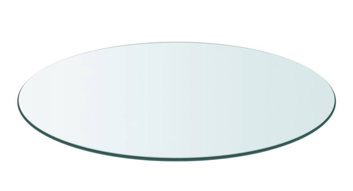 Nieuw tafelblad veiligheidsglas / Diameter 90 cm / Dikte 10 mm
