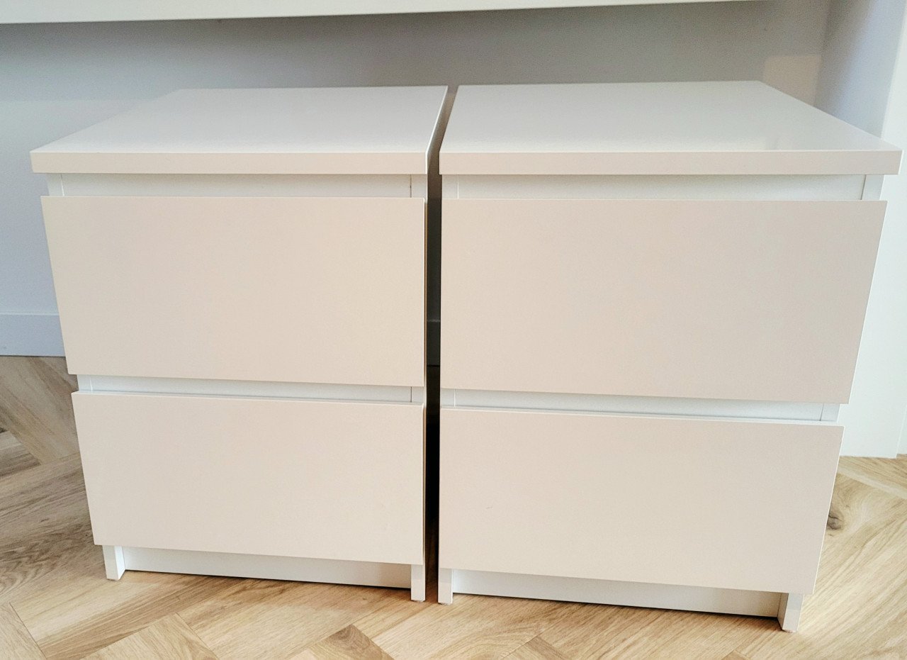 Ikea Malm Ladekast Met 2 Lades, Wit, 40x55 Cm
