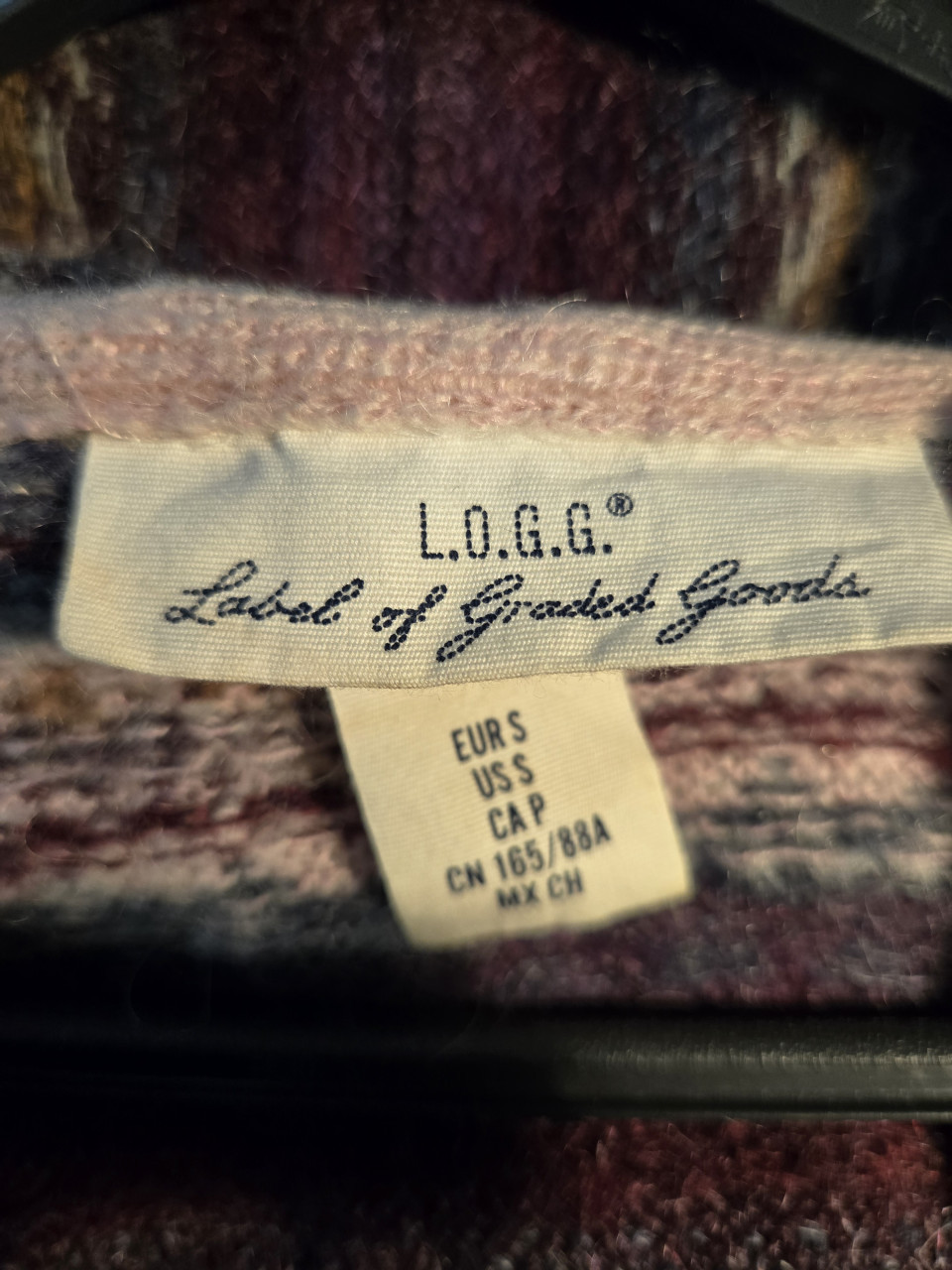 Vest H&M Logg Kleurrijk Fair Isle Stijl Maat S  24% Mohair