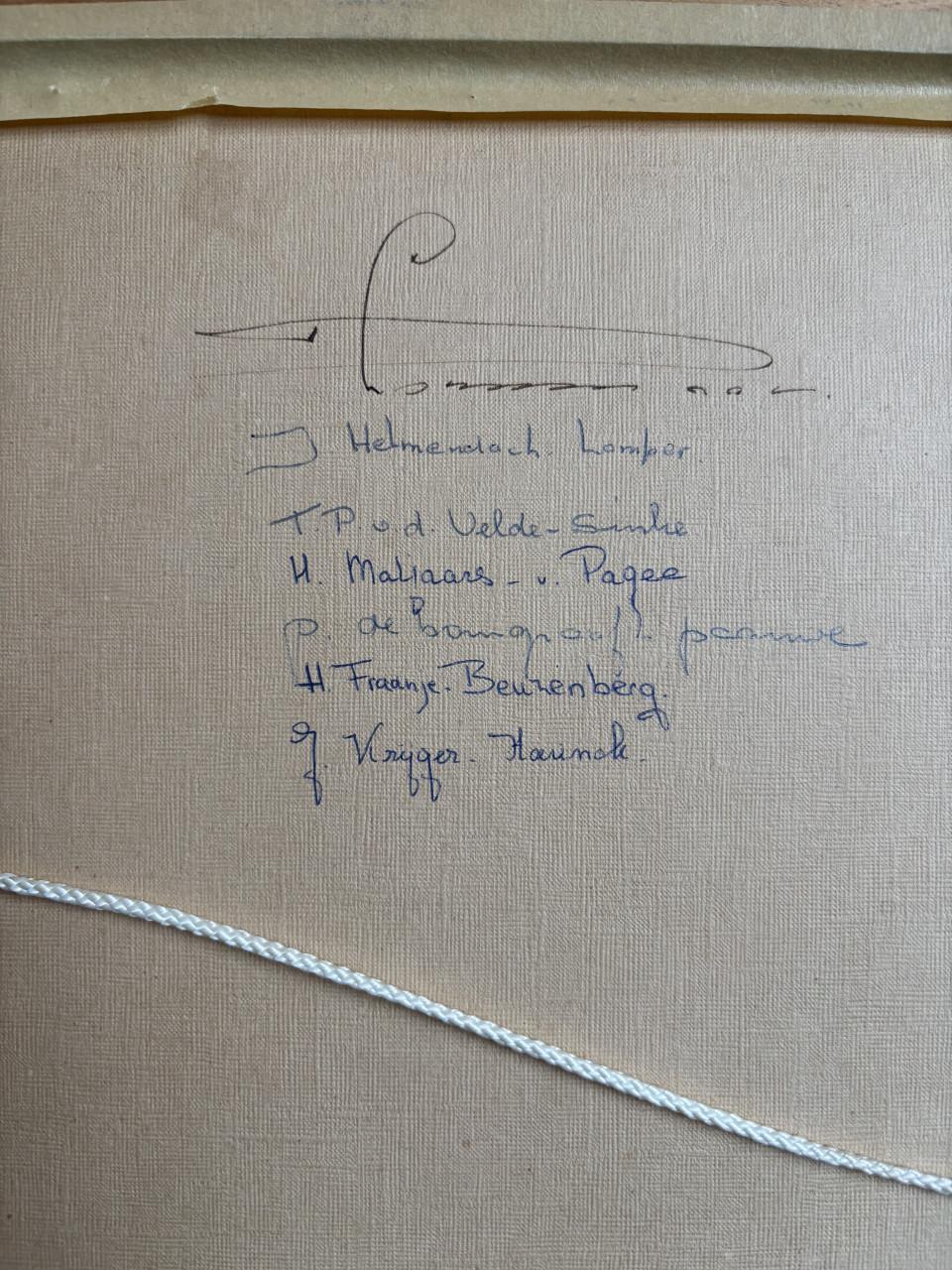 Antieke kaart graafschap Zeeland watermerk Van Gelder Zonen