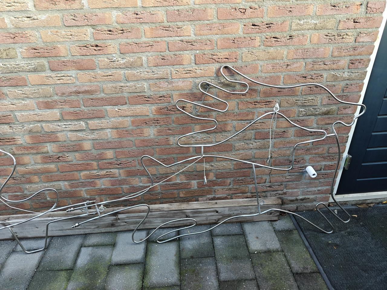 Frame voor lichtslang Rendier met slee