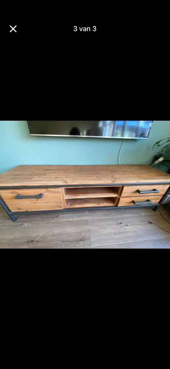 Industriële tv meubel