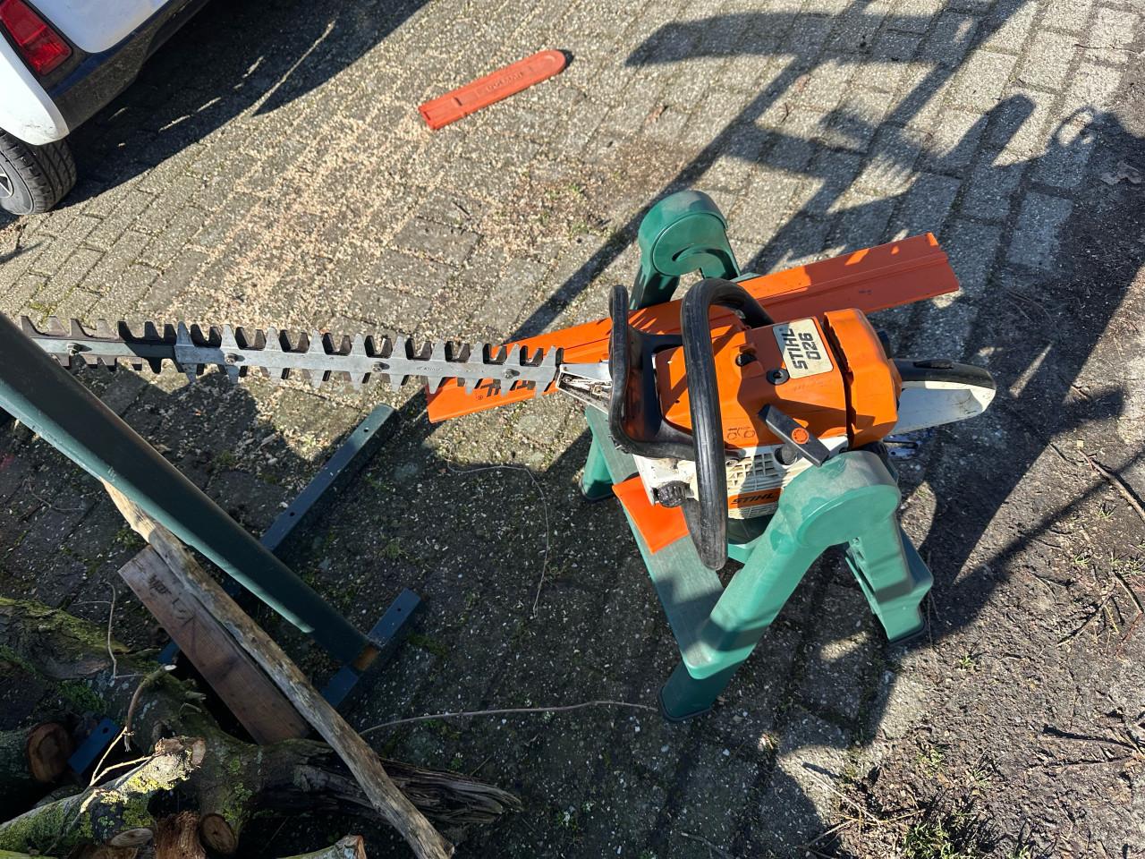 Stihl Kettingzaag MS026 / Heggeschaar HS246