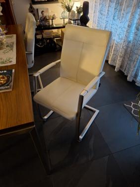 Leren eetkamer stoelen