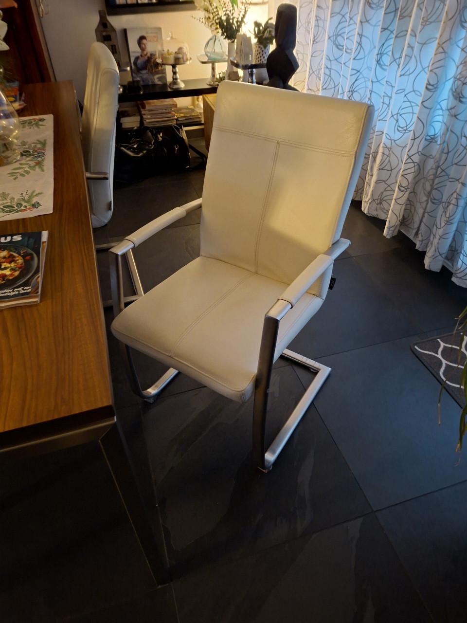 Leren eetkamer stoelen