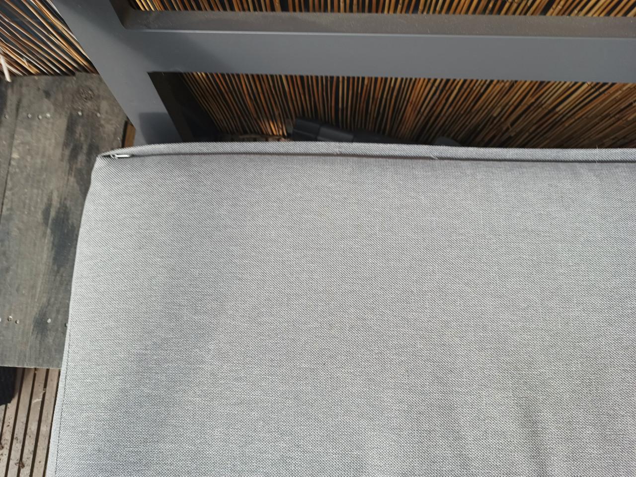 Soltex loungebank zitkussens waterbestendig mistgrijs diverse maten