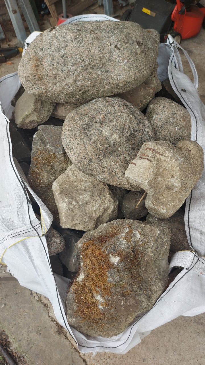 2 bigbags sier/vijverstenen