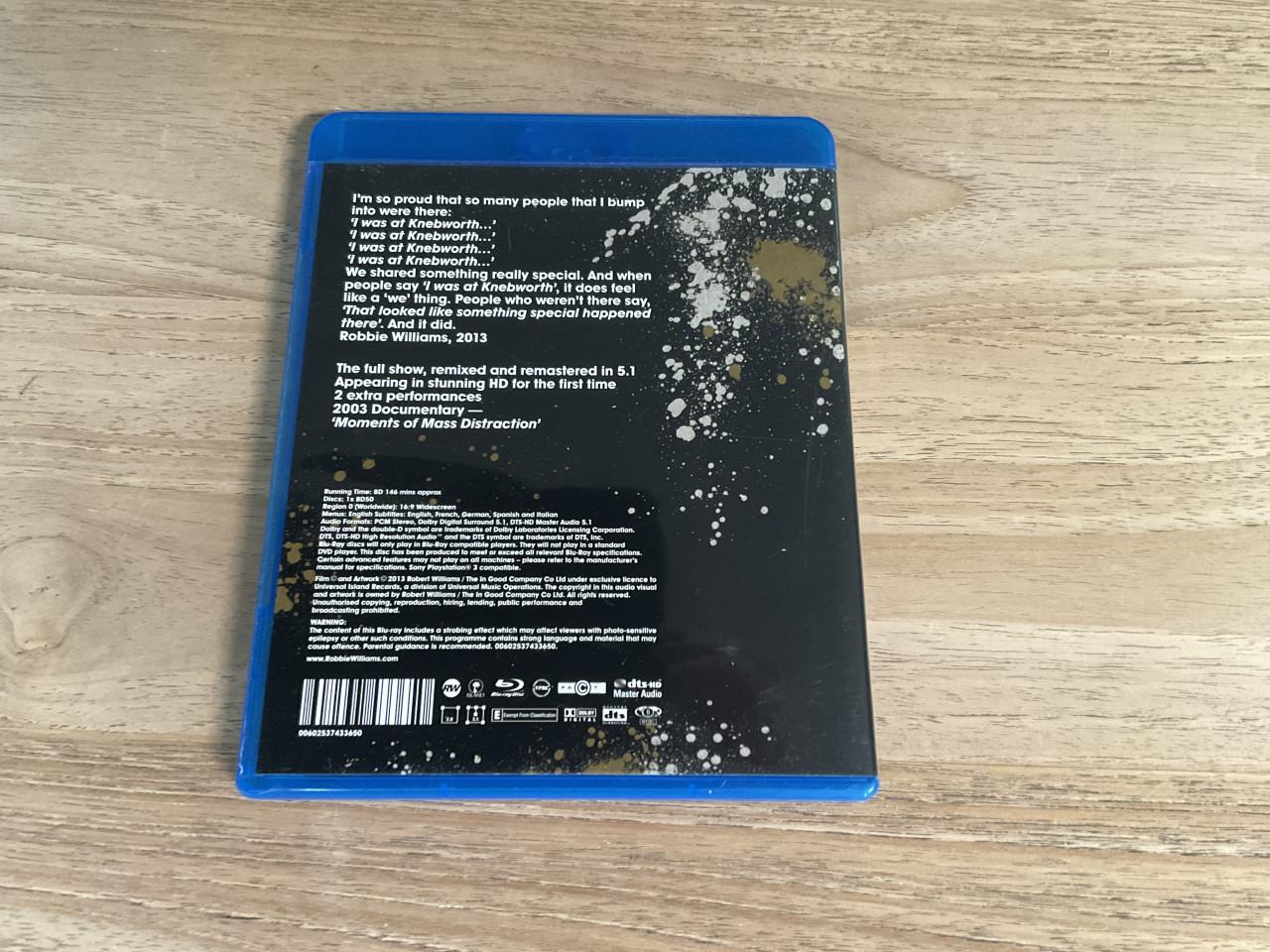 Robbie Williams - Live at Knebworth 10th anniversary edition.
