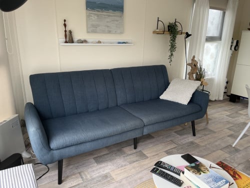 Slaapbank blauw, gratis afhalen