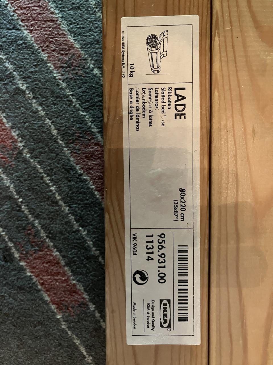 Lattenbodem 80cm breed, 190-220cm lang