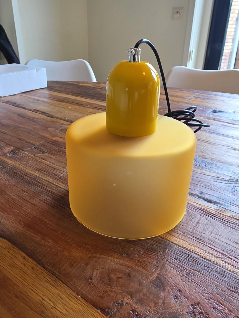 3 glazen lampjes BAUHAUS stijl