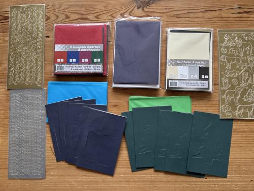 Kaarten+ stickers e.d.