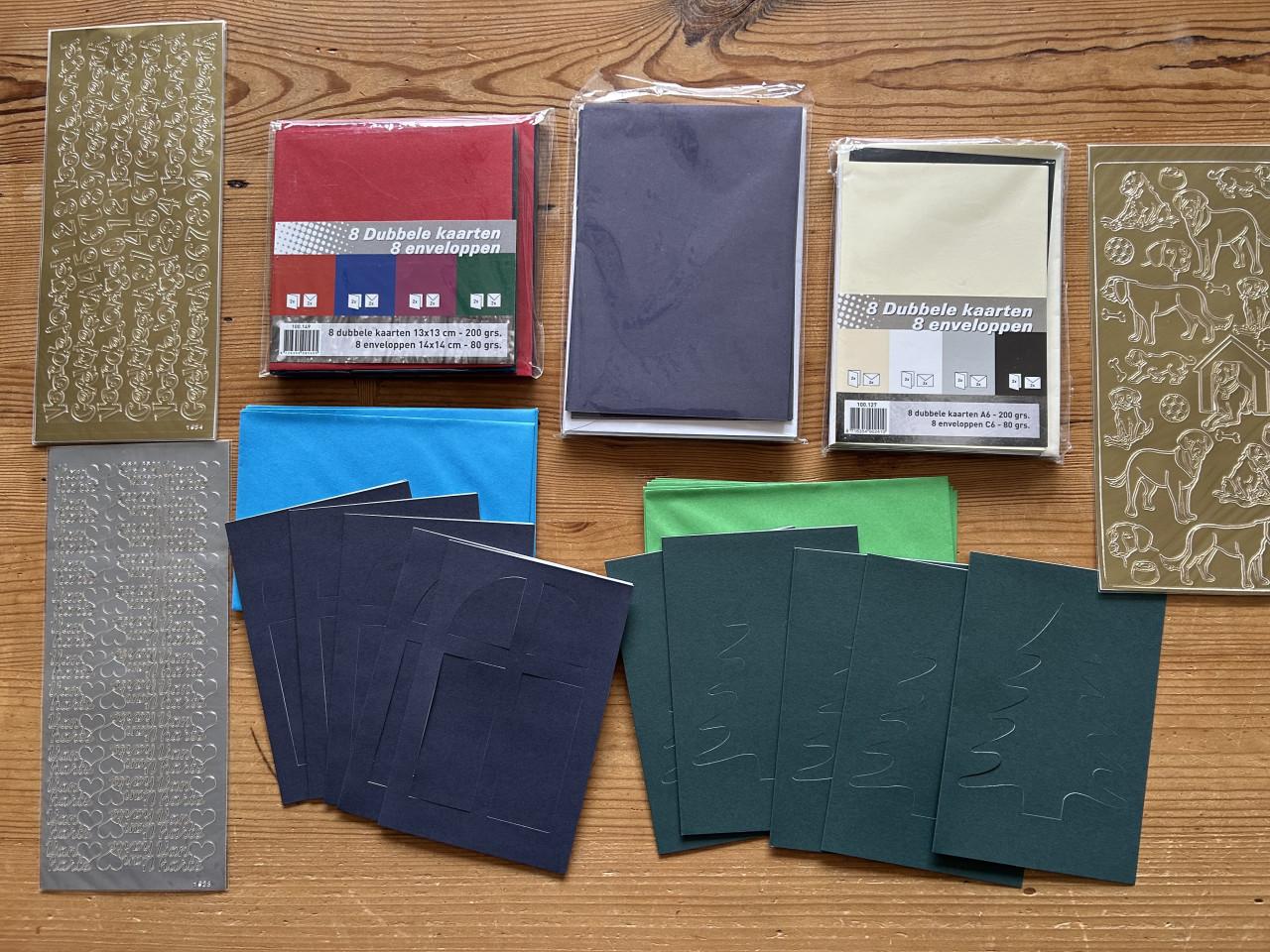 Kaarten+ stickers e.d.