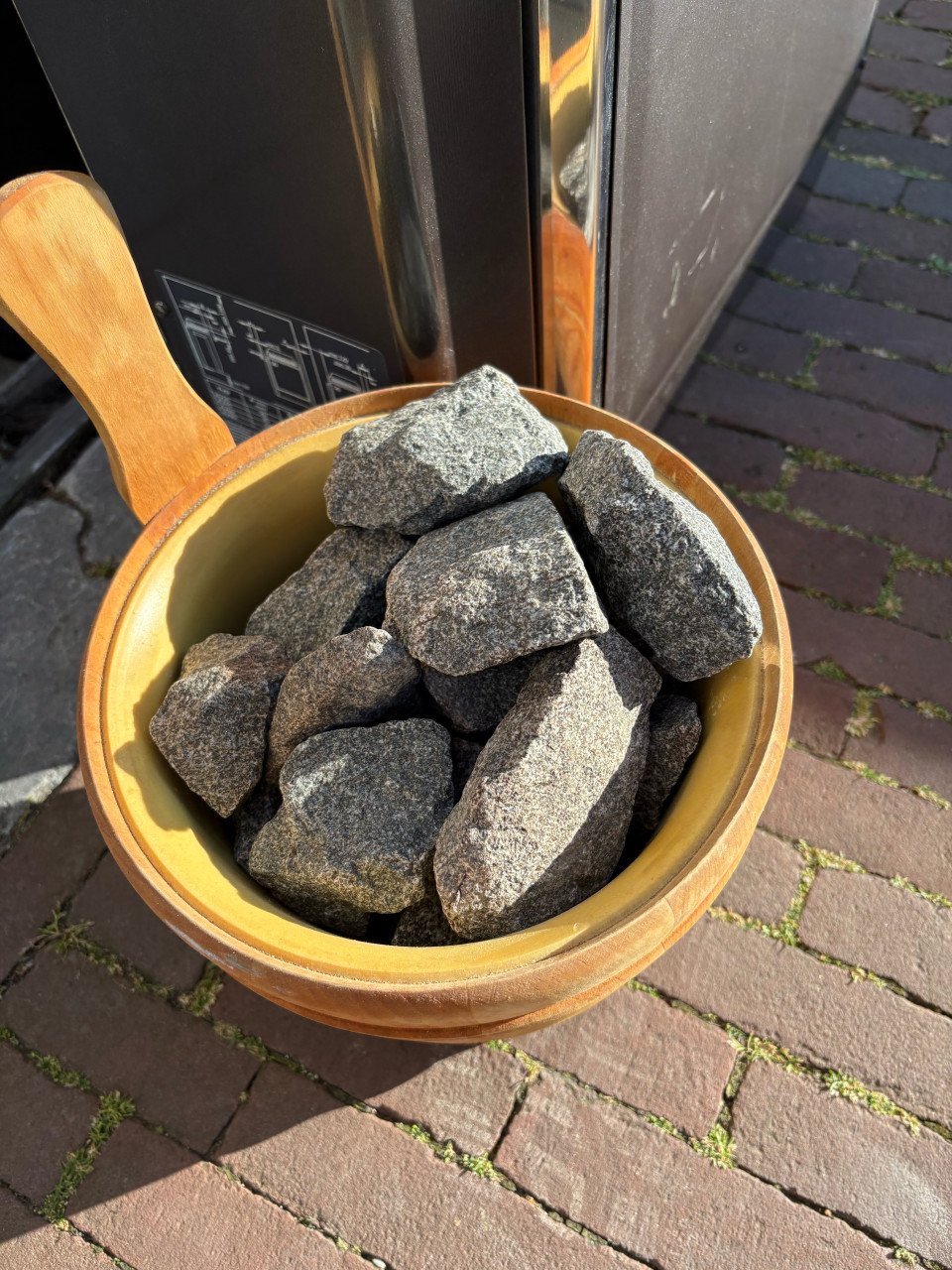 Inrichting Sauna met kachel