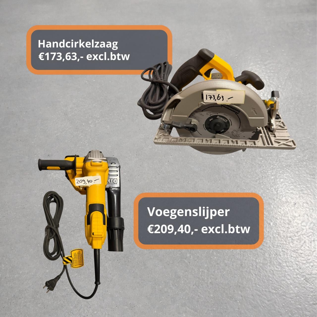 OPRUIMING DEWALT gereedschap BIJ BOUWPARTNER DE JONGE!