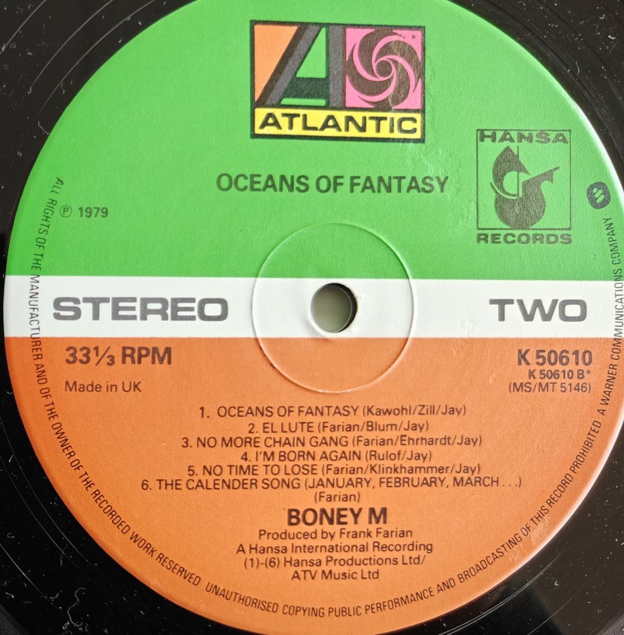 Te Koop LP  Boney M – Oceans Of Fantasy