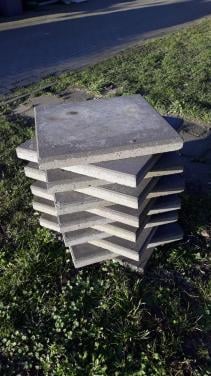 Betontegels. (50 x 50 cm)
