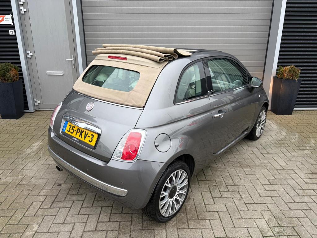 Fiat 500 1.2 lounge/automaat/cabrio/airco/lichtmetaal/