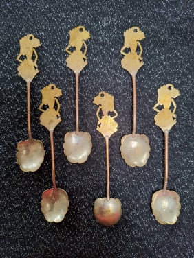 Wayang Shadon Puppet theelepeltjes