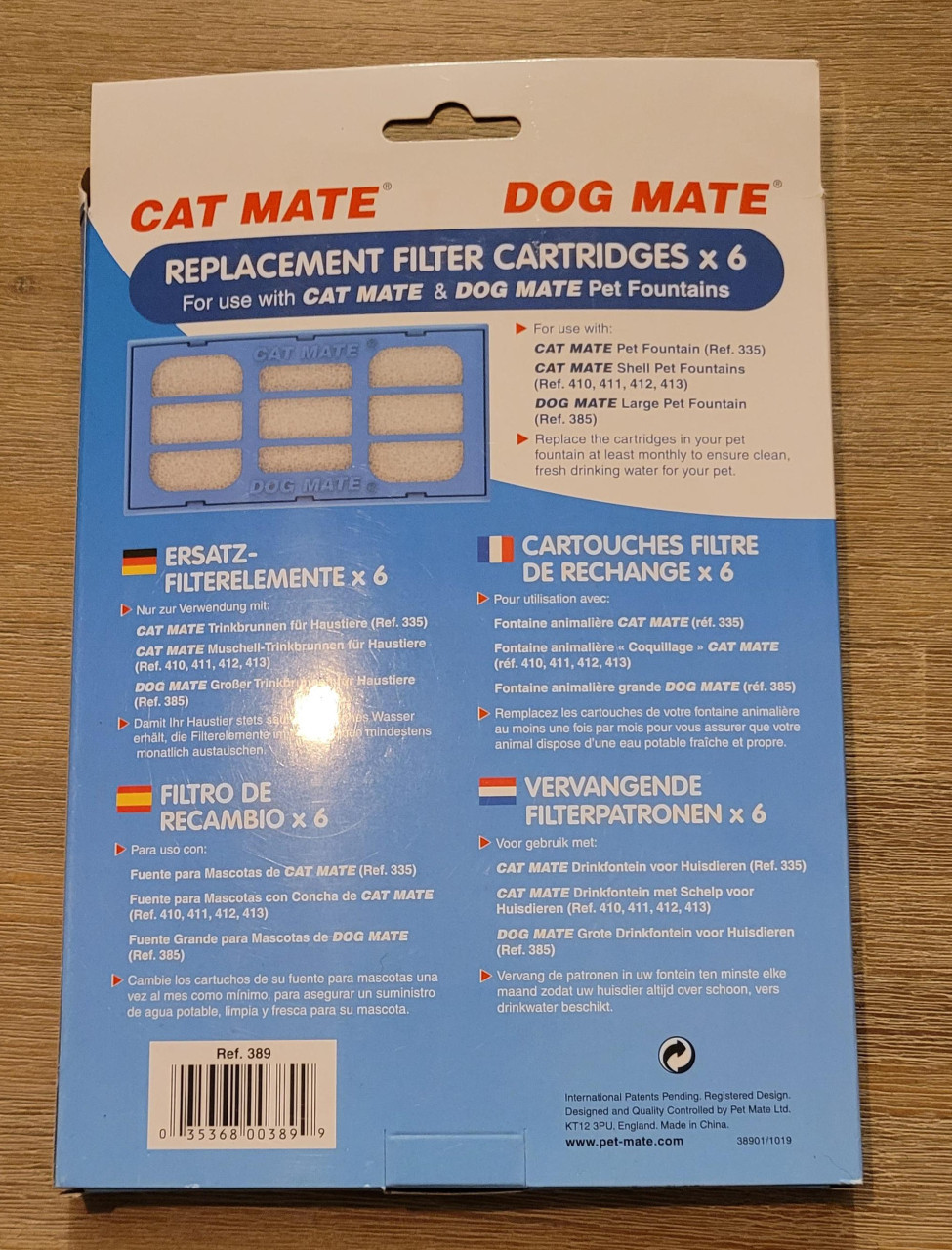 Filters voor Cat Mate poezen-drinkfontein