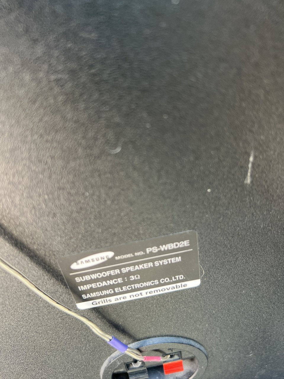 SAMSUNG HT-BD2E home cinema's Theater steem surround speakers en subwoofer