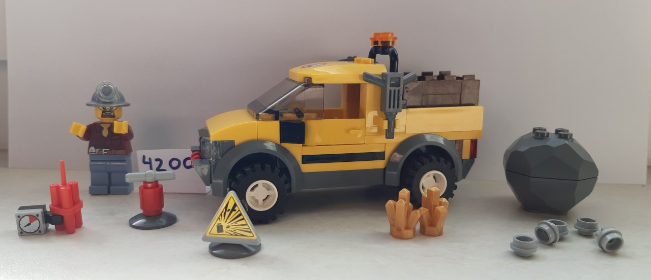 Lego City 4200: mijnbouw truck met mijnwerker