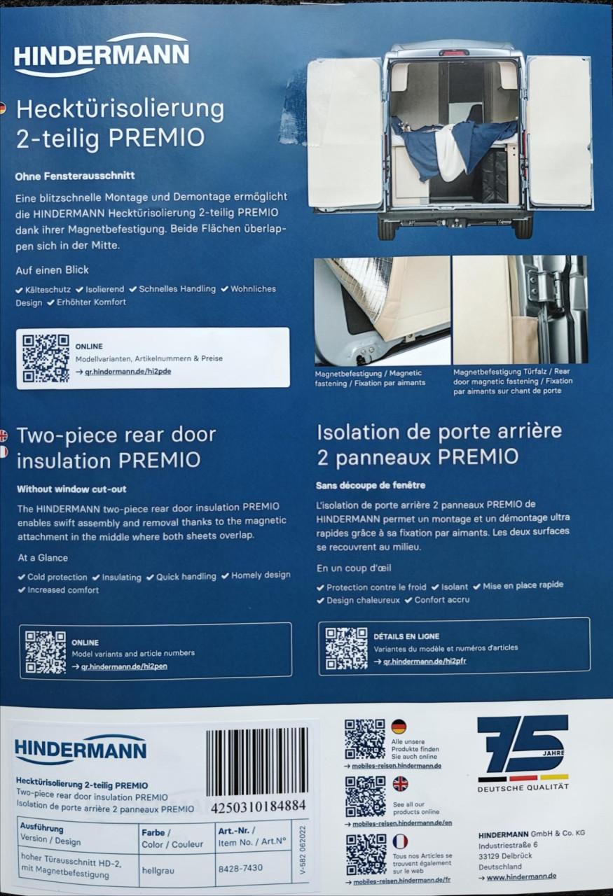 Thermisch gordijn fiat Ducato