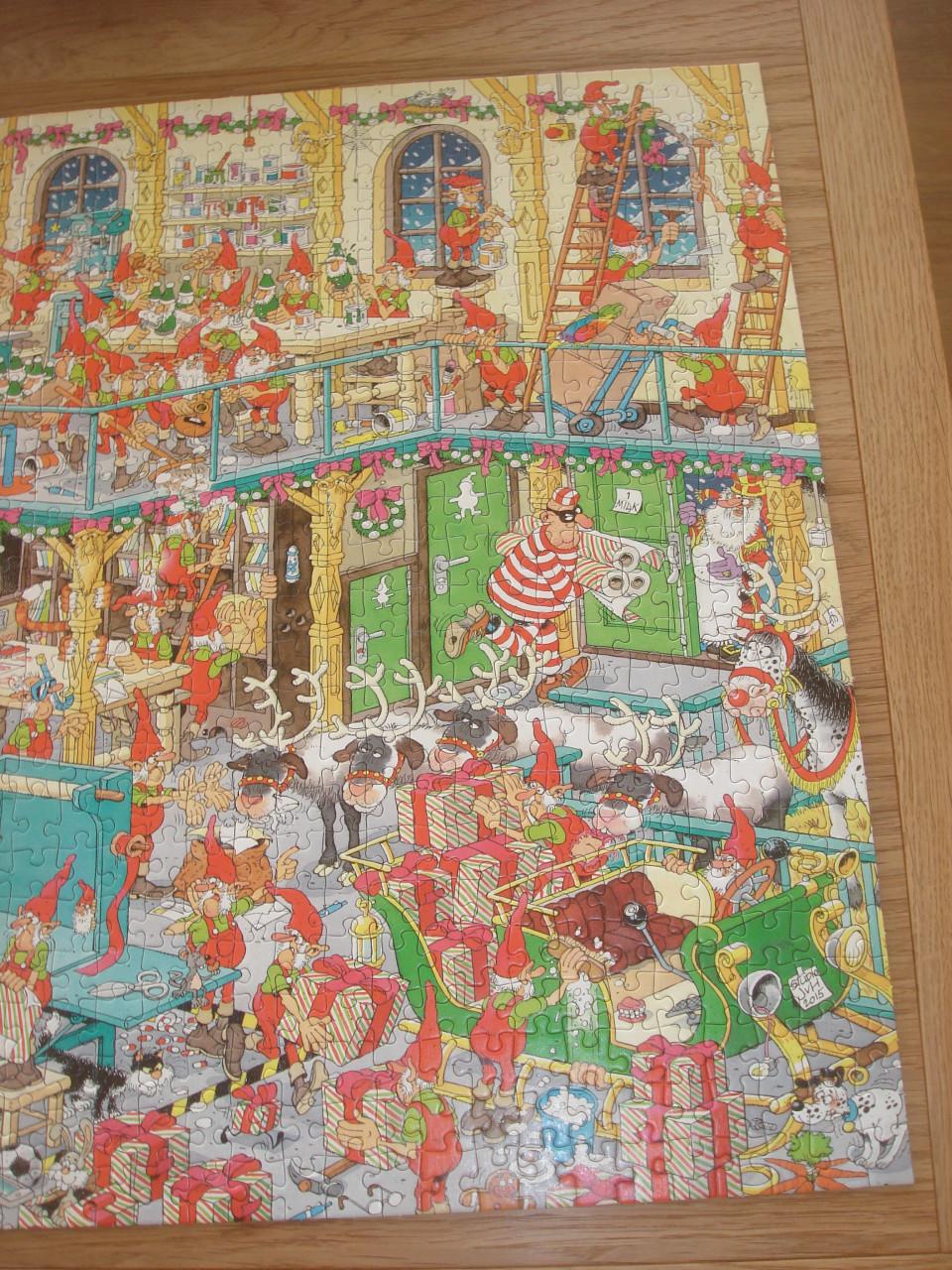 Te koop Complete Jan v Haasteren puzzel De fabriek van de Kerstman