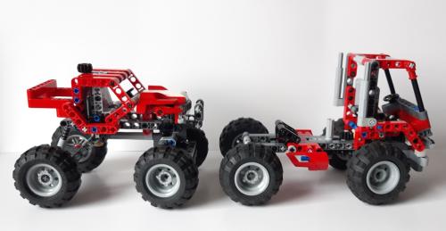 Lego Technic 8261: Rally Truck = Vrachtwagen-Truck