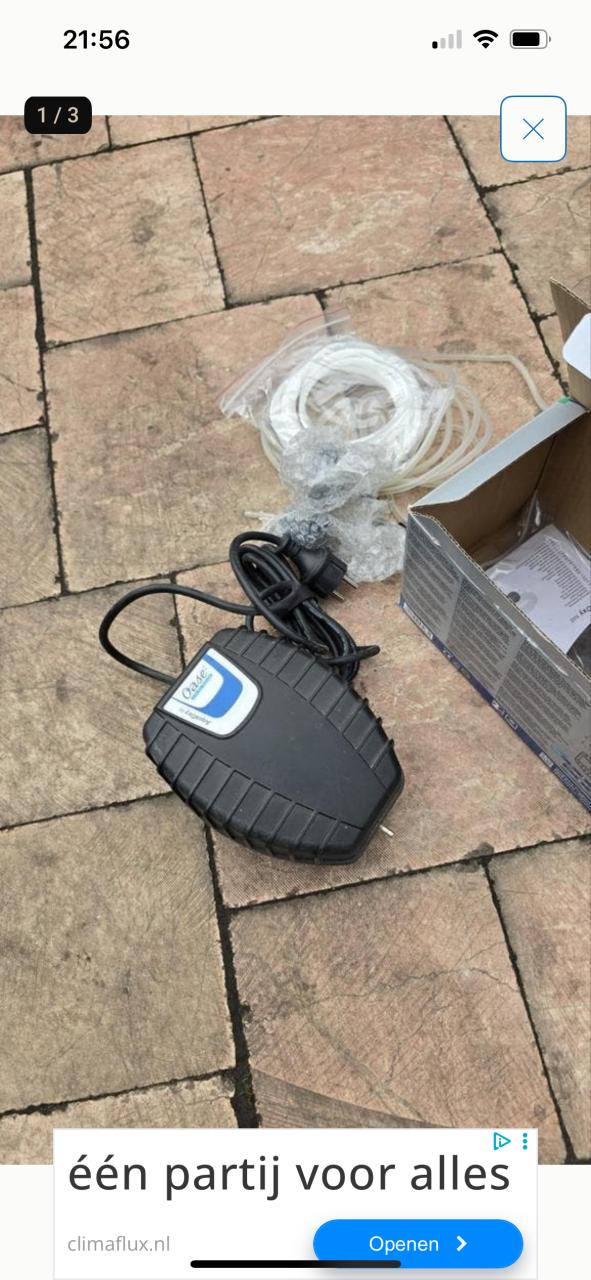 Te koop nieuw in doos oase lucht pomp aqua oxy 500