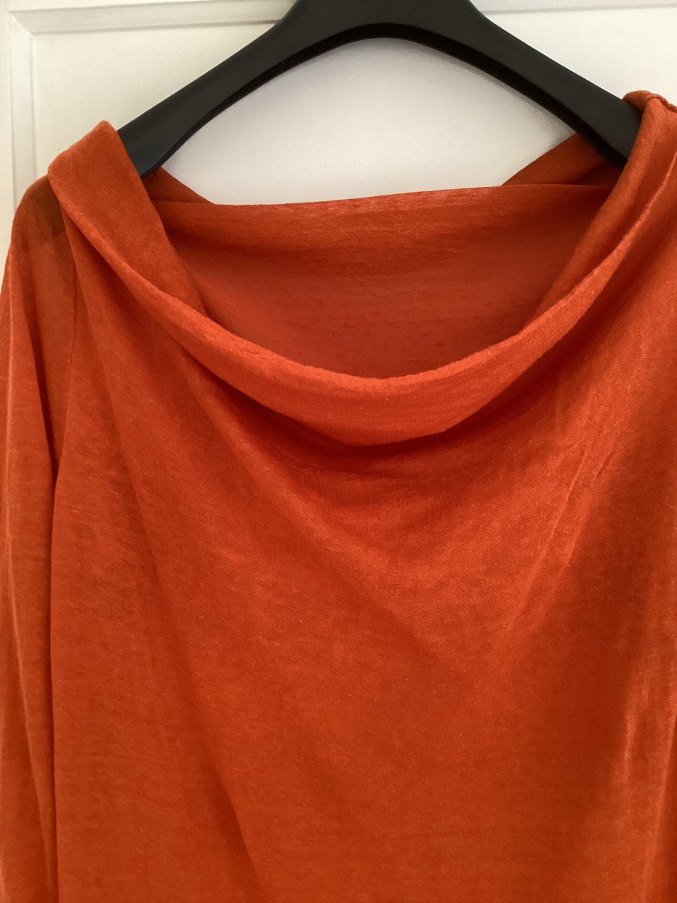 Oranje jurkje maat l  nog heel netjes